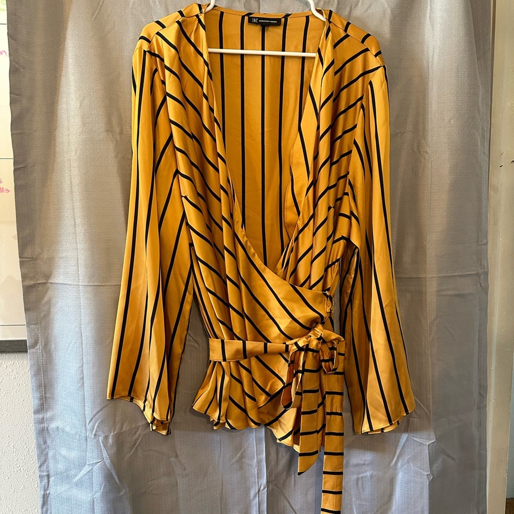 International Concepts Wrap Blouse